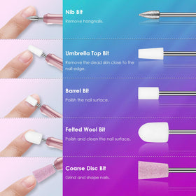 Rolokit nail edge shaping bits for even clean shapes