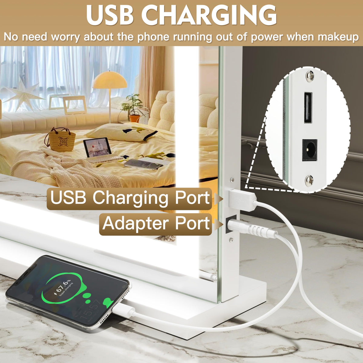 ROLOVE detachable base for easy wall mounting and stable setup.