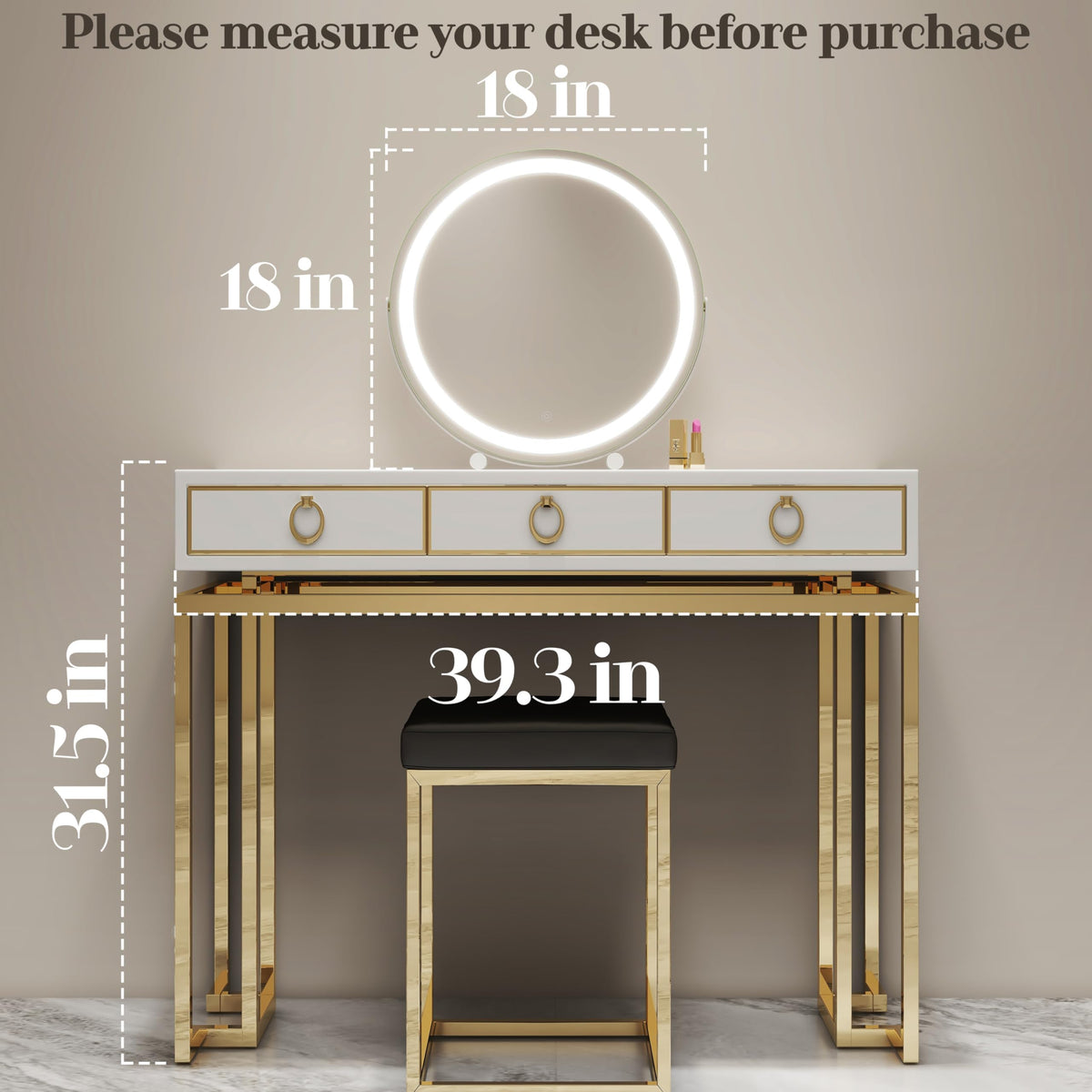ROLOVE round design provides shadow-free, even illumination across the face