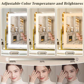 ROLOVE vanity mirror rotates 360 degrees for adjustable angles