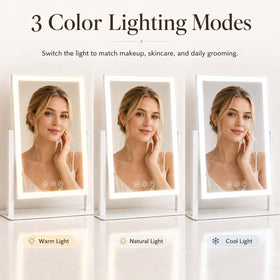 ROLOVE 360° rotation for precise angle adjustments during makeup