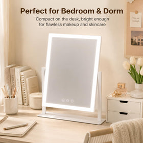 ROLOVE vanity mirror suited for desks, dorms, and small spaces