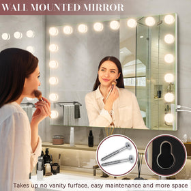 Tabletop setup shown for versatile placement on dressers