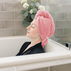 ROLSHOL hair towel soft absorbent fabric supports gentle drying