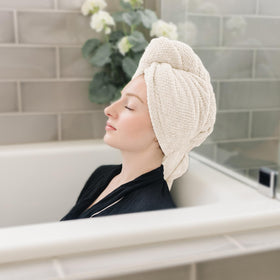 ROLSHOL towel wrap suitable for wet curls and straight styles
