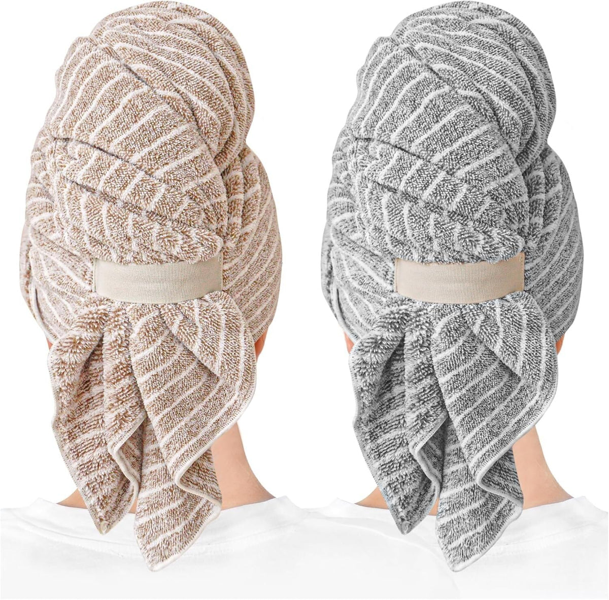 ROLSHOL two-pack large microfiber towels for fast drying and convenience