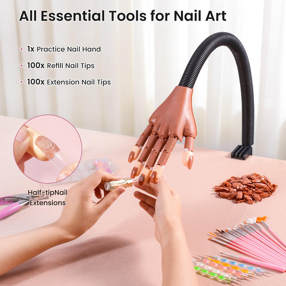 Rolybag kit includes 200 tips for practice and extension techniques.