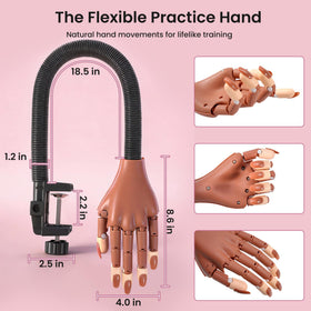 Rolybag kit contents include brown tips and transparent French tips for versatility.