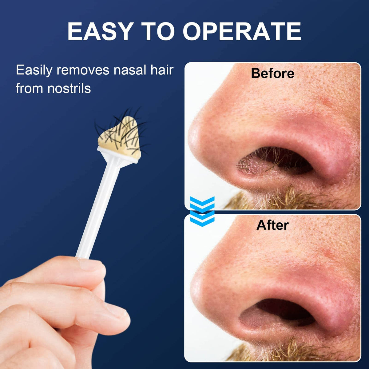 Rolybag nose wax sticks 6.8 cm length fits most nostrils.