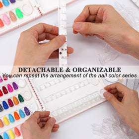 ROMALOVE easy-install clip-nails demonstrate quick rearrangement without glue.