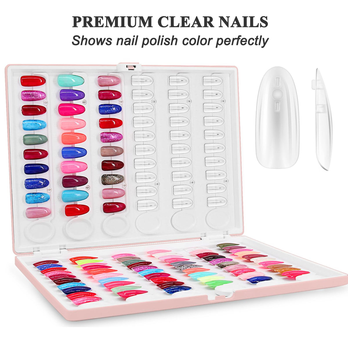 ROMALOVE 120-nail swatch pages highlight color options for easy selection.