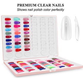 ROMALOVE 120-nail swatch pages highlight color options for easy selection.