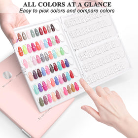 ROMALOVE sorted-nails-by-finish assists organizing jellies, sheers, and glitters at a glance.