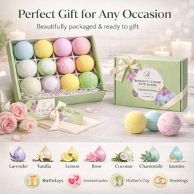 Romancy eucalyptus aromatherapy bath bomb for refreshing relaxation.