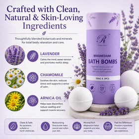 Romancy bath bombs fizz action releasing aroma for a relaxing soak