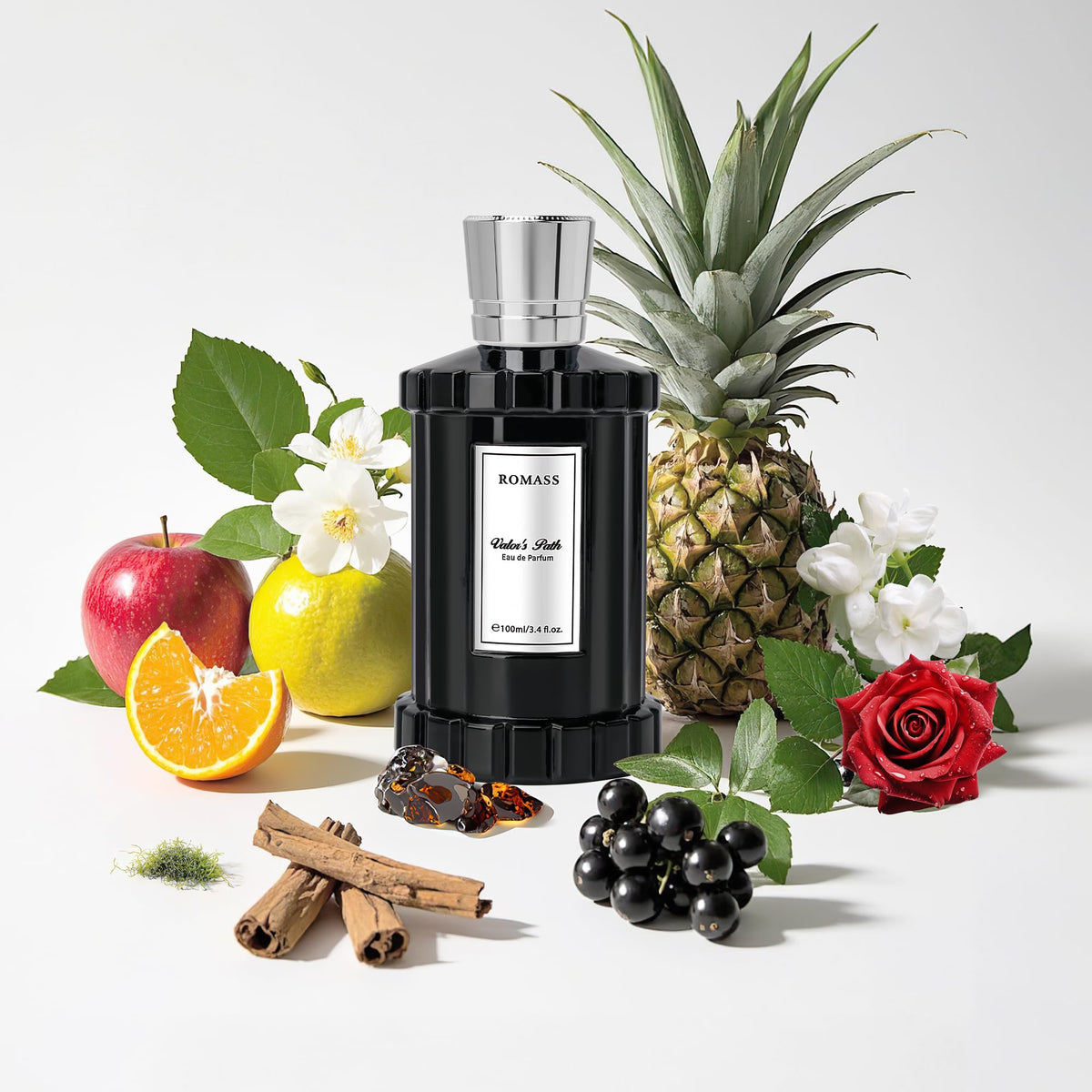 ROMASS Valor's Path bottle front shows sleek, unisex design for daily wear.