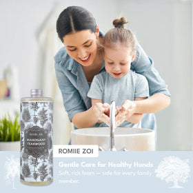 ROMIIE ZOI cruelty-free badge on teakwood soap packaging