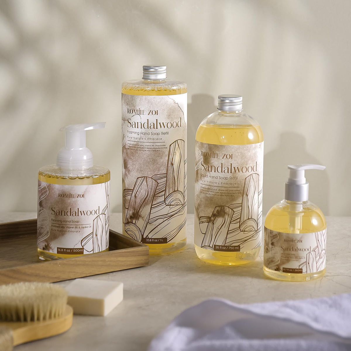 ROMIIE ZOI soap nourishes hands during daily tasks.