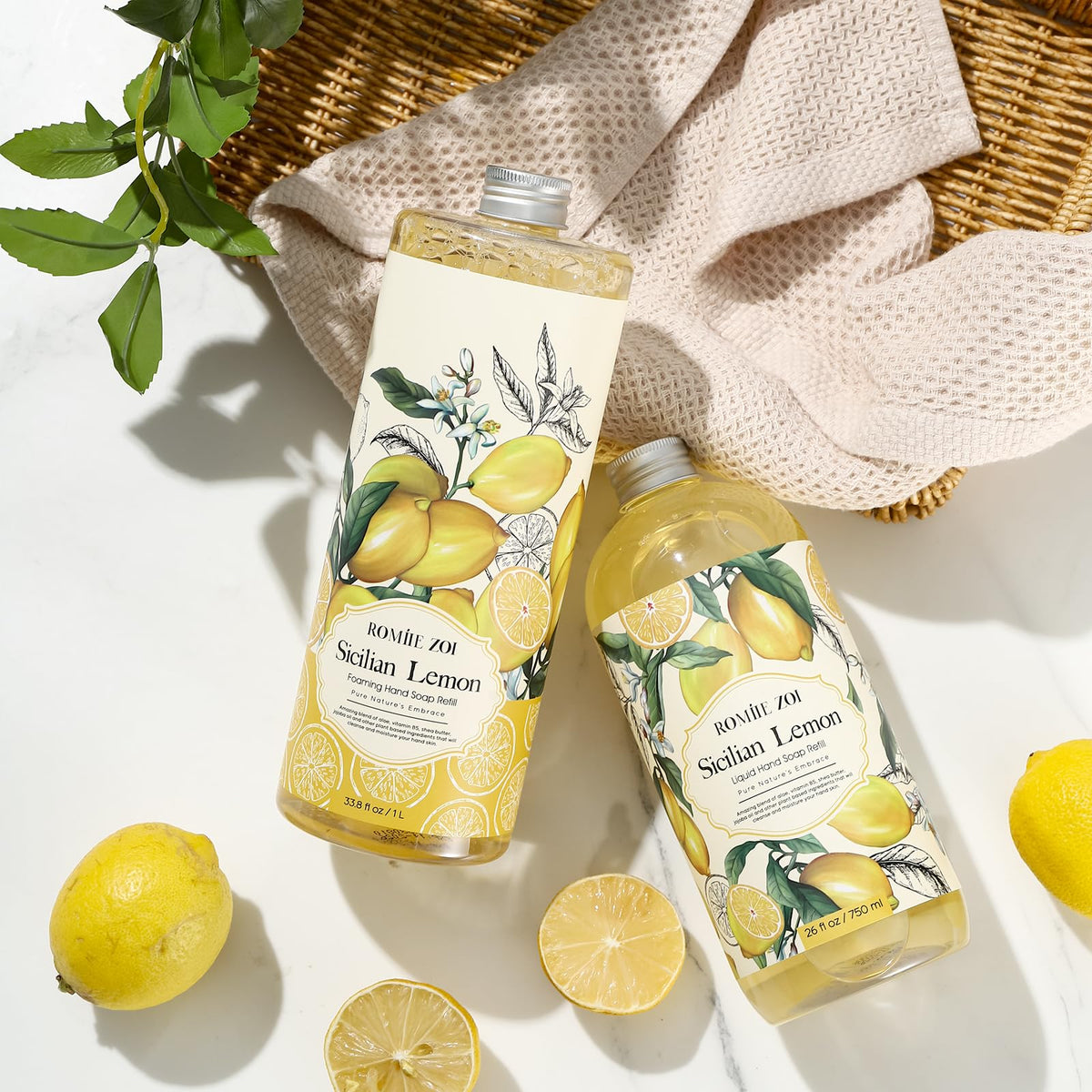 ROMIIE ZOI foaming hand soap creates creamy lather on hands