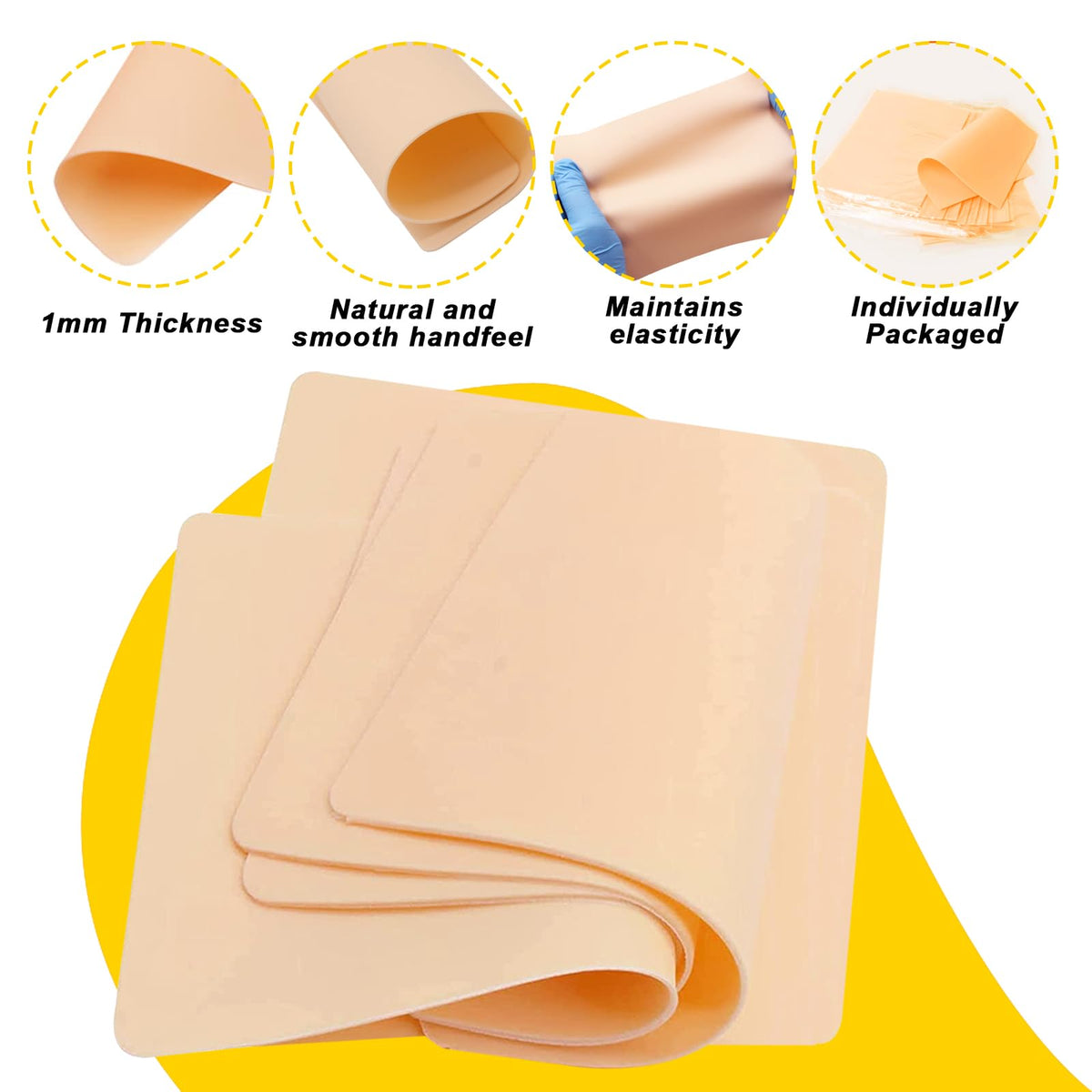 Romlon tattoo skin dummy, double-sided and easy to color.