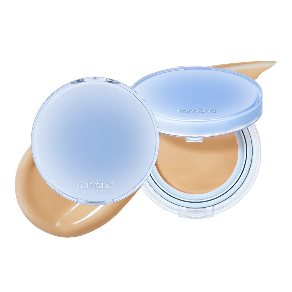 romnd Bare Water Cushion compact shows a dewy finish with instant hydration.