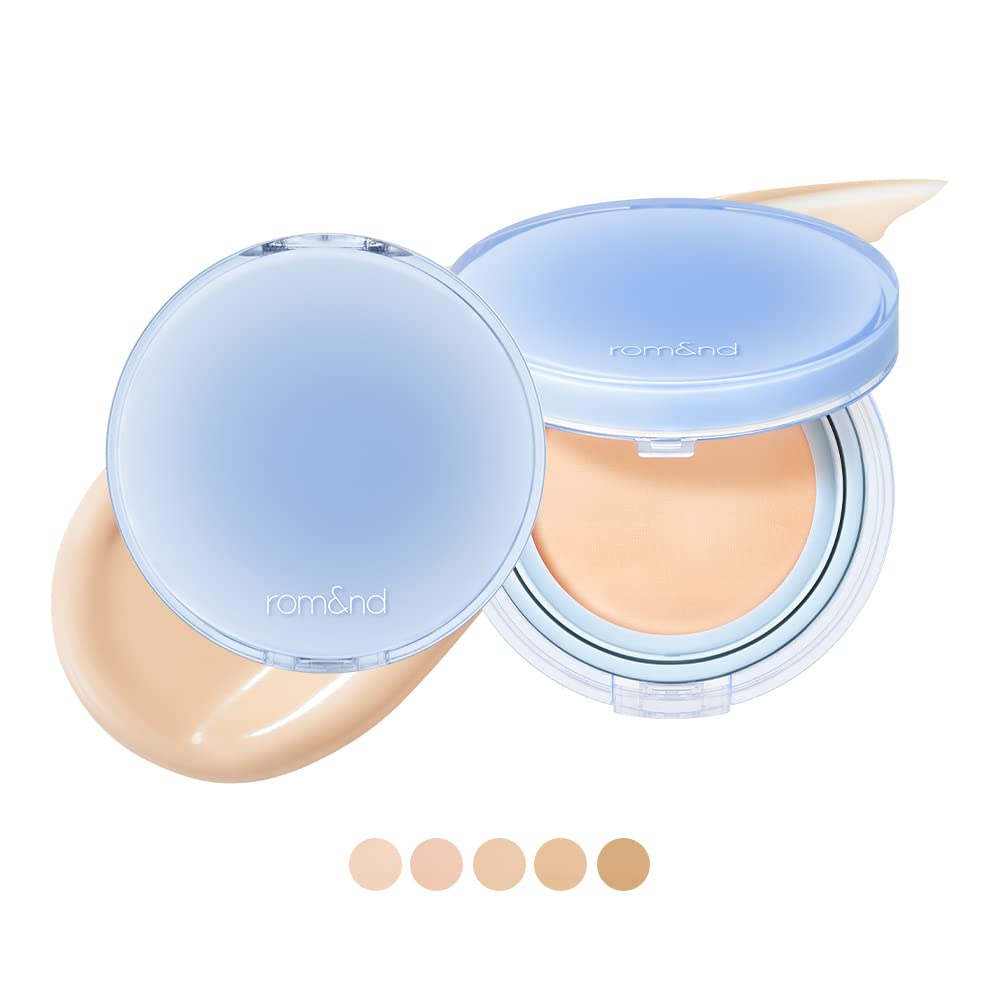 romnd Bare Water Cushion texture close-up highlights creamy moisture without greasiness.