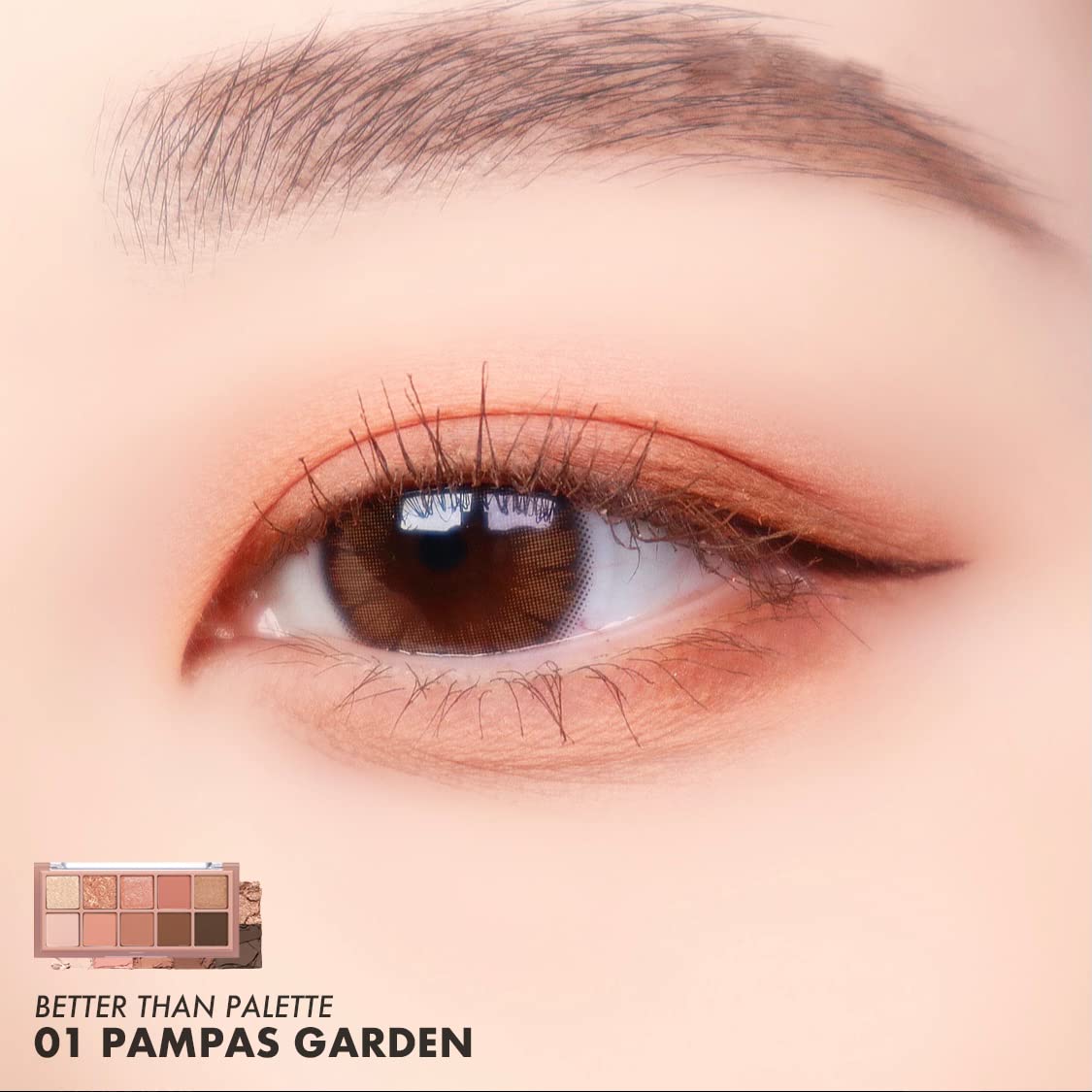 rom&nd Better Than Palette application demo for soft eyelid shading