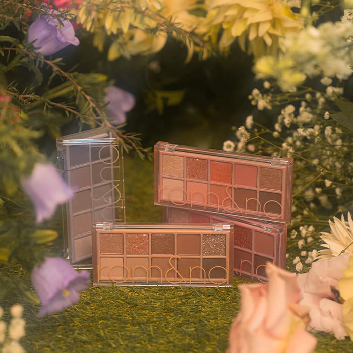 rom&nd Better Than Palette open compact case showcasing easy-access layout for on-the-go makeup