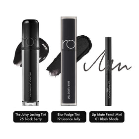 Rom&nd Black Lip Trio application demo, easy swipes and comfortable wear.