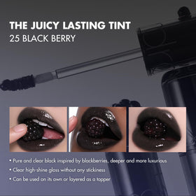 Rom&nd Black Lip Trio box open displaying three shades for buildable color.