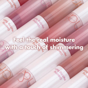 romnd Glasting Melting Balm Hippie Berry color swatches show vibrant tint
