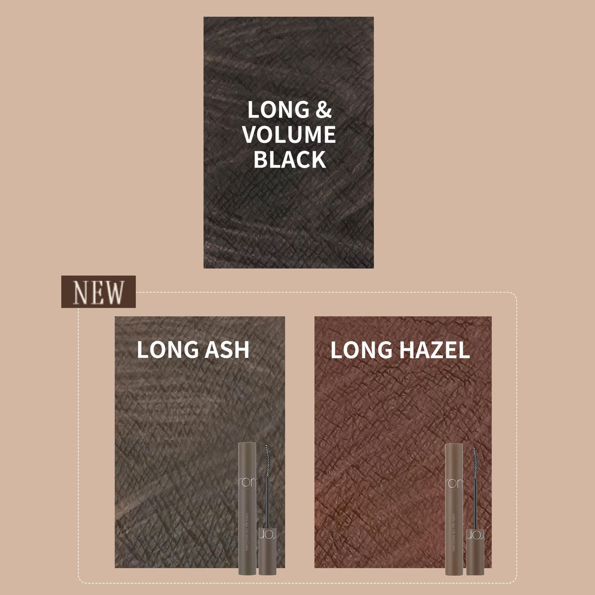 rom&nd HAN ALL FIX Mascara L03 packaging image suggesting waterproof, smudge-proof wear