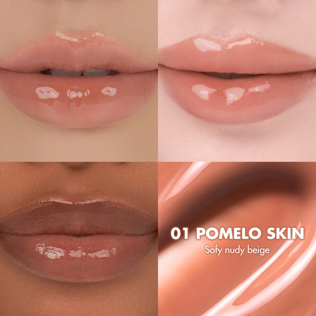 rom&nd Pomelo Skin tint swatch showing vibrant, hydrating color