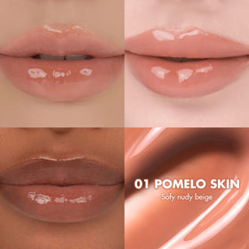rom&nd Pomelo Skin tint swatch showing vibrant, hydrating color