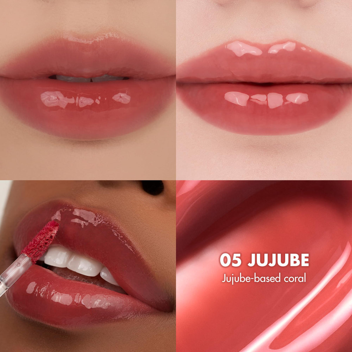 rom&nd Juicy Lasting Tint 05 Jujube warm rose hue for natural color
