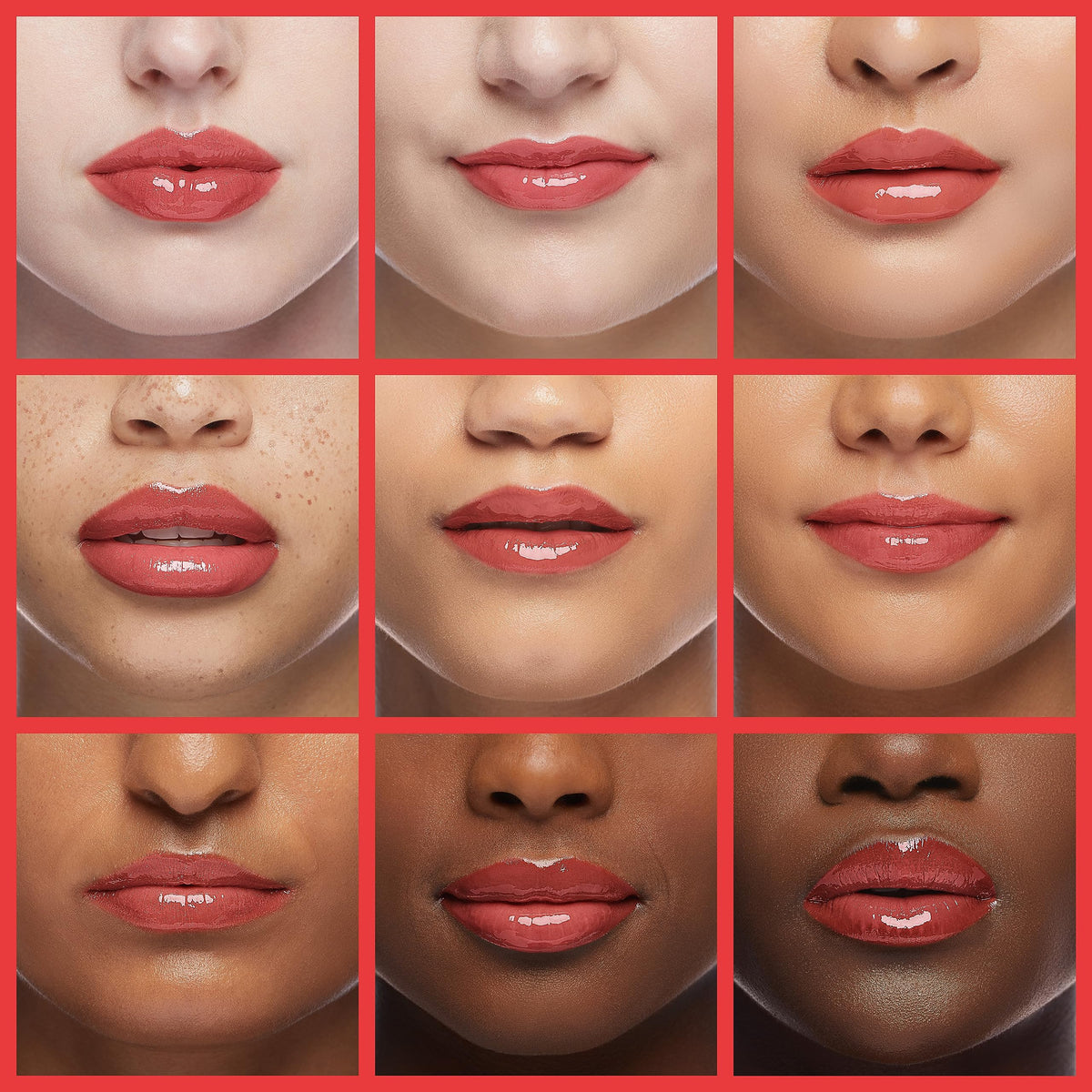 rom&nd Juicy Lasting Tint 31 Bare Apricot glossy finish after wear.