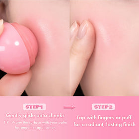 rom&nd JUICY ROLL CHEEK 06 Bare Grape roll-on application for smooth coverage