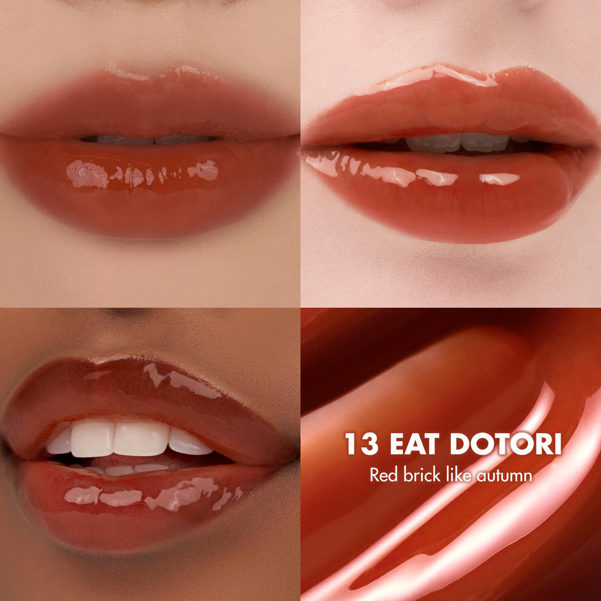 rom&nd The Juicy Lasting Tint applicator detail shows precise, smooth lip color application.