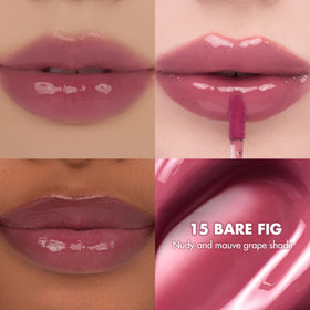 A close-up of romnd Bare Fig swatch showing a natural mauve nude finish.