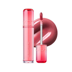 rom&nd The Juicy Lasting Tint Juju Fig bottle shows vibrant color with long wear