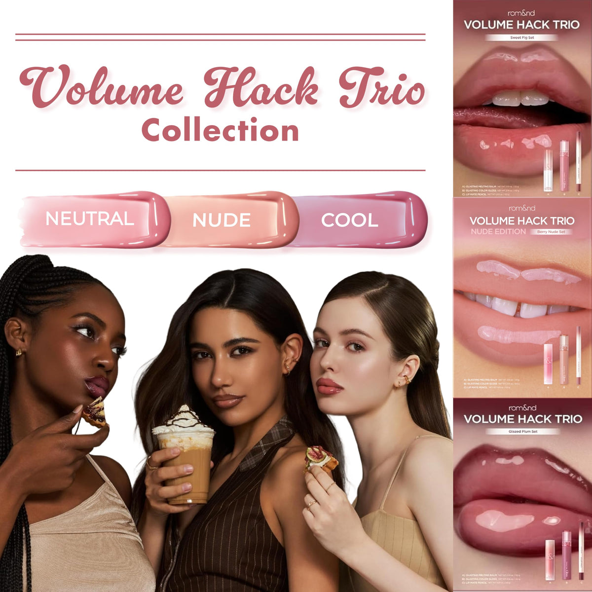 rom&nd Volume Hack completes a voluminous, glossy pout