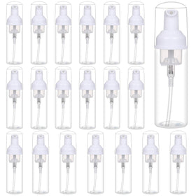 ROMROC 2oz foam bottle with pump close-up showing BPA-free construction for safe use