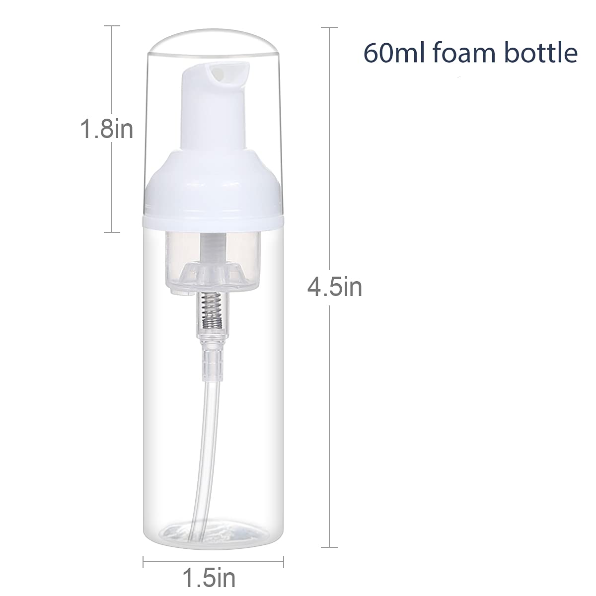 ROMROC travel size foam bottle in kit, ideal for on-the-go cleansing