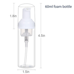 ROMROC travel size foam bottle in kit, ideal for on-the-go cleansing