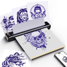 Rongta F81S portable tattoo printer in front view for mobile studios