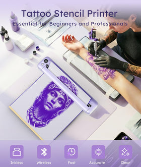 Rongta transfer paper pack shows five ready-to-use papers for stencils.