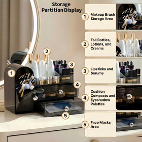RONGZHIERK drawers feature anti-drop slots for secure organization
