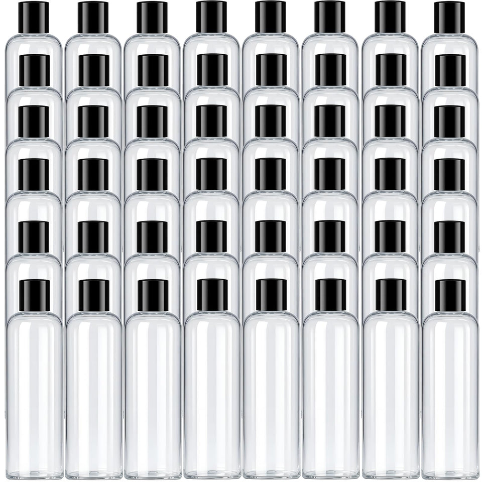 RONIMAN 48-pack 8oz clear bottles for bulk travel organization