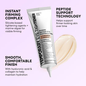 RONKIE Instant Eye Tightener before-after showing visible under-eye improvement