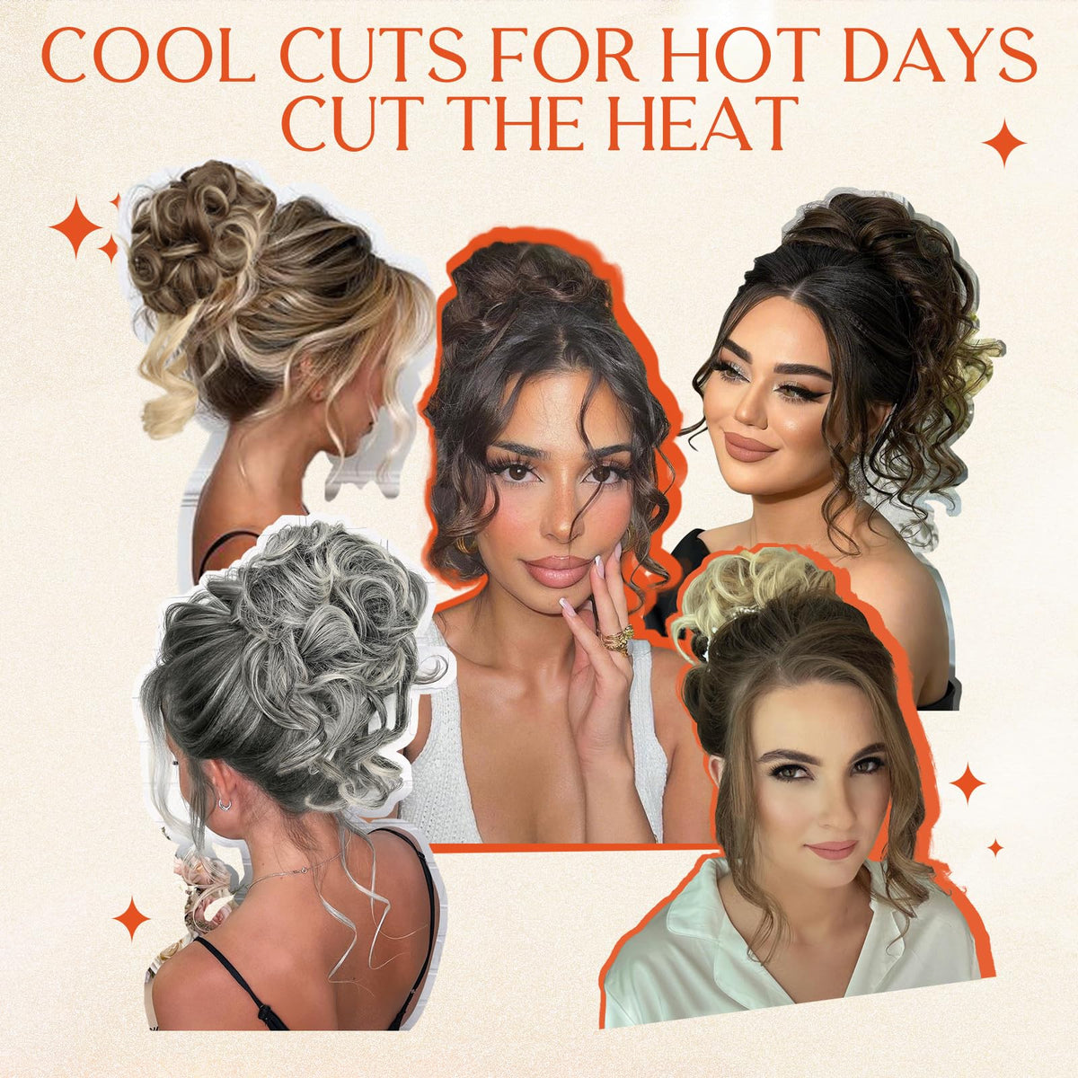 Rontaya easy style bun-wrapping closeup highlights natural finish and lightweight comfort.